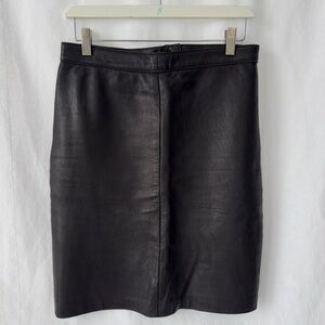 Black Vegan Leather Skirt